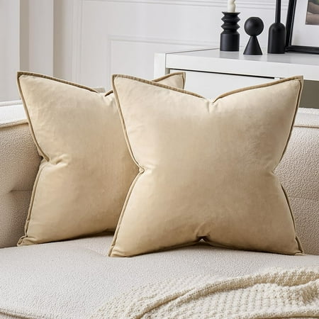 MIULEE Beige Decorative Velvet Throw Pillow Covers Soft Pillow Covers Soild Square Cushion Case for Sofa Bedroom 16x16 Inch 16x16
MIULEE Beige Decorative Velvet Throw Pillow Covers Soft Pillow Covers Soild Square Cushion Case for Sofa Bedroom 16x16 Inch 16x16