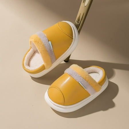 Cathalem Dinosaur Tail Fashion Cute Autumn And Winter Boys And Girls Slippers Flat Bottom Round Toe Soft Girls Bedroom Slippers Yellow 3.5 Years
Cathalem Dinosaur Tail Fashion Cute Autumn And Winter Boys And Girls Slippers Flat Bottom Round Toe Soft Girls Bedroom Slippers Yellow 3.5 Years
