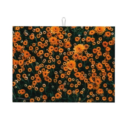Bingfone Daisies 18 X 24 Dish Drying Mat For Kitchen Counter Ultra Absorbent Microfiber
Bingfone Daisies 18 X 24 Dish Drying Mat For Kitchen Counter Ultra Absorbent Microfiber