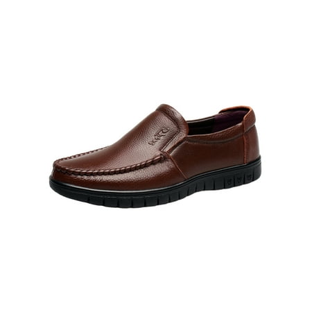 Eloshman Men Breathable Fashion Leather Shoe Business Flats Comfort Round Toe Loafer Brown 8.5
Eloshman Men Breathable Fashion Leather Shoe Business Flats Comfort Round Toe Loafer Brown 8.5