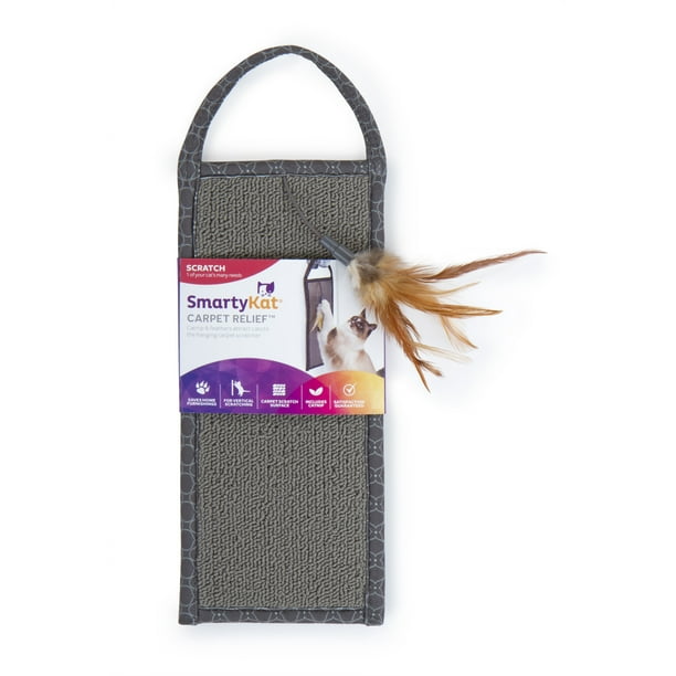 SmartyKat Carpet Relief Hanging Cat Scratcher with Catnip