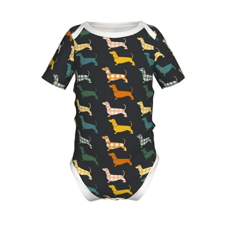 Coaee Plaid Dachshund for Soft Baby Short-Sleeve Bodysuit Baby Climbing Clothes Baby Girls Boys Bodysuit Romper-12 Months
Coaee Plaid Dachshund for Soft Baby Short-Sleeve Bodysuit Baby Climbing Clothes Baby Girls Boys Bodysuit Romper-12 Months