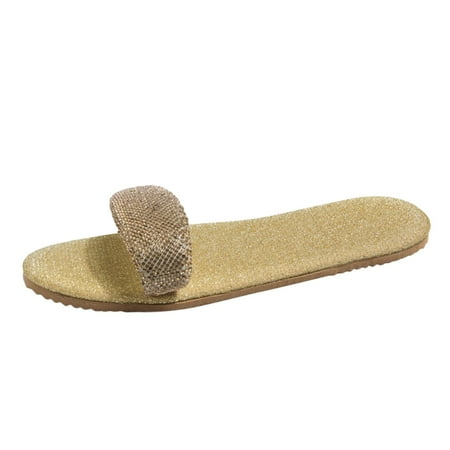 Youmylove Fashion Spring Summer Rhinestone Flat Bottom Women Slide Slippers Large Size Casual Beach Style Comfort Cozy Leisure Daily Walking
Youmylove Fashion Spring Summer Rhinestone Flat Bottom Women Slide Slippers Large Size Casual Beach Style Comfort Cozy Leisure Daily Walking