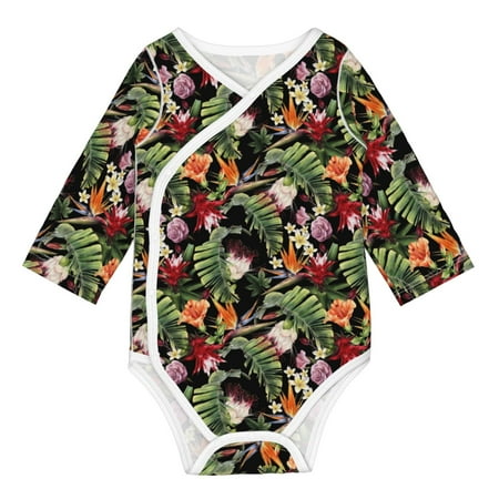 Matuu Tropical Flowers (2) for Baby Long-Sleeve Bodysuit Soft Cotton Comfortable and Breathable Perfect for Newborns and Infants
Matuu Tropical Flowers (2) for Baby Long-Sleeve Bodysuit Soft Cotton Comfortable and Breathable Perfect for Newborns and Infants