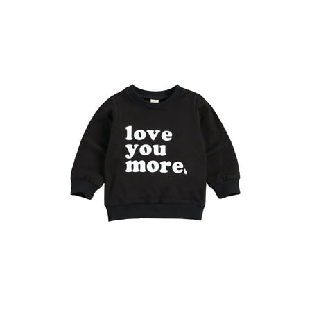 Jxzom Infant Toddler Boys Girls Crewneck Sweatshirt Love You More Letter Printed Long Sleeve Pullover Shirt Sweater Tops
Jxzom Infant Toddler Boys Girls Crewneck Sweatshirt Love You More Letter Printed Long Sleeve Pullover Shirt Sweater Tops