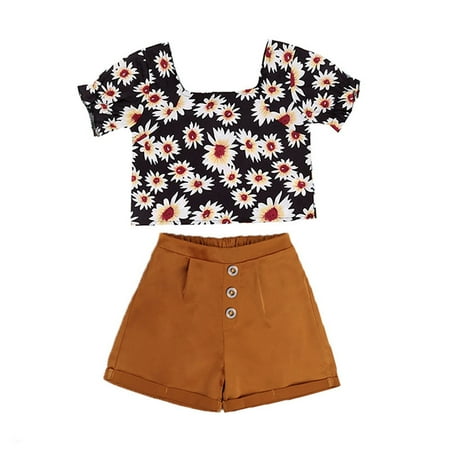 ZHAGHMIN Outfits for Kids Kids Toddler Baby Girls Short Bubble Sleeve Flower Print Tops Solid Shorts Pants Outfits Set 2Pcs Clothes for Teen Girls Thanksgiving Clothes for Girls Clothes for Girls 2T
ZHAGHMIN Outfits for Kids Kids Toddler Baby Girls Short Bubble Sleeve Flower Print Tops Solid Shorts Pants Outfits Set 2Pcs Clothes for Teen Girls Thanksgiving Clothes for Girls Clothes for Girls 2T