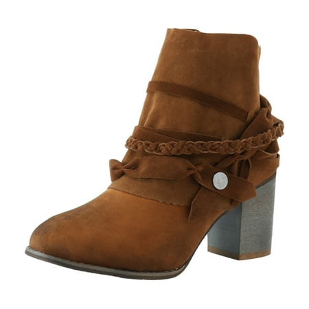 NOKIO Trendy Women S Ankle Booties Women S Vintage Ankle Boots With Side Zippers Ladies Vintage Solid Color Suede Woven Back Zipper High Heel Fashion Ankle Boots Sleek Women S Minimalist Ankle Boots
NOKIO Trendy Women S Ankle Booties Women S Vintage Ankle Boots With Side Zippers Ladies Vintage Solid Color Suede Woven Back Zipper High Heel Fashion Ankle Boots Sleek Women S Minimalist Ankle Boots
