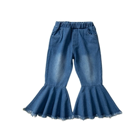 uukiA Infant 18-24 Months And 2-6T Baby Girl Denim Flared Pants Street Style Solid Flared Pants
uukiA Infant 18-24 Months And 2-6T Baby Girl Denim Flared Pants Street Style Solid Flared Pants