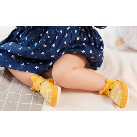 Cartoon Newborn Baby Girls Boys Anti-Slip Socks Slipper Bell Shoes Boots Fragarn
