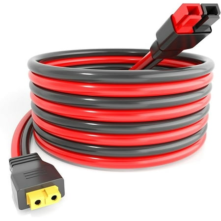 XT60 Female Head to 45A Anderson Connector Adapter. 10AWG Cable Suitable for Outdoor Power Banks Lithium Battery Packs Solar Panels to Portable Power Station Extension Cords. (2M/6.6FT)
XT60 Female Head to 45A Anderson Connector Adapter. 10AWG Cable Suitable for Outdoor Power Banks Lithium Battery Packs Solar Panels to Portable Power Station Extension Cords. (2M/6.6FT)