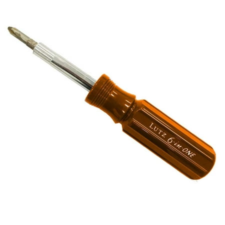 Lutz 6-IN-1O Orange Screwdriver