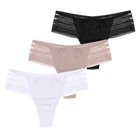 3 Pack Seamless Women See Through Panties Patchwork Thongs Sexy Low Waist G-String Underpants Mesh Intimates Lingerie
3 Pack Seamless Women See Through Panties Patchwork Thongs Sexy Low Waist G-String Underpants Mesh Intimates Lingerie