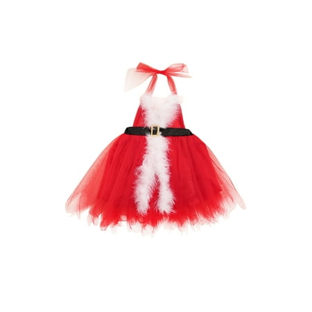 TheFound Toddler Baby Girls Mesh Fur Tulle Tutu Skirt Bow Halter Romper Dress Belt Princess Christmas Outfits
TheFound Toddler Baby Girls Mesh Fur Tulle Tutu Skirt Bow Halter Romper Dress Belt Princess Christmas Outfits