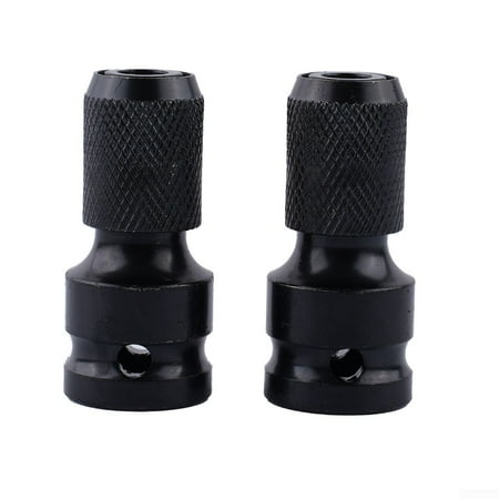 2pc 1/2in Drive to 1/4in Hex Drill Chuck Change Socket Adapter For Impact Wrench
2pc 1/2in Drive to 1/4in Hex Drill Chuck Change Socket Adapter For Impact Wrench