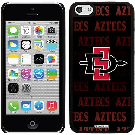 SDSU Repeating Design on iPhone 5c Thinshield Snap-On Case by Coveroo
