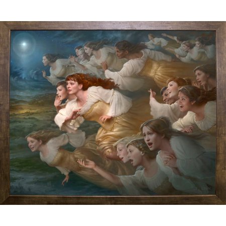 The Herald Angels-HOWLYO128891 Print 32"x40" by Howard Lyon in a Cafe Mocha