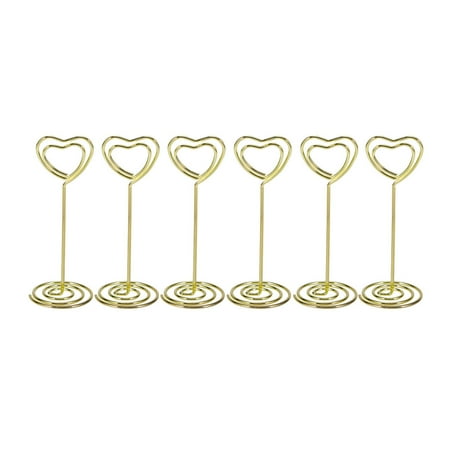 6 Pcs Gold Heart Shape Photo Holder Stands Table Number Holders Place Paper Menu Clips for Weddings (Golden)
6 Pcs Gold Heart Shape Photo Holder Stands Table Number Holders Place Paper Menu Clips for Weddings (Golden)