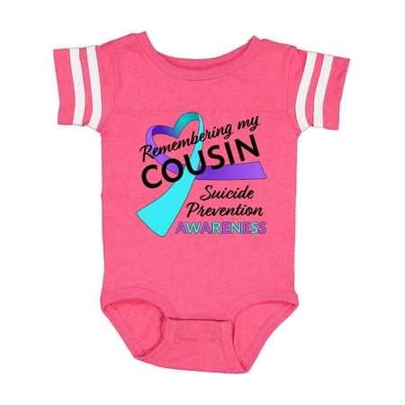 Inktastic Remembering my Cousin- suicide prevention awareness Gift Baby Boy or Baby Girl Bodysuit
Inktastic Remembering my Cousin- suicide prevention awareness Gift Baby Boy or Baby Girl Bodysuit