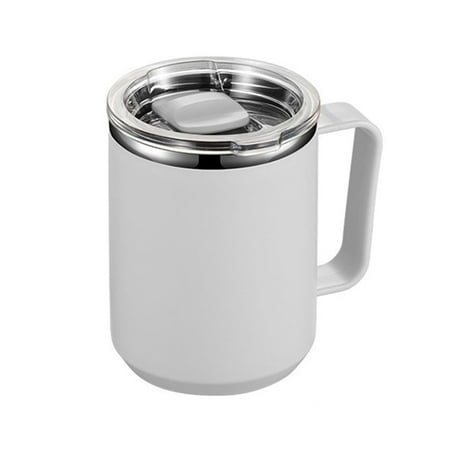 15 oz Insulated Coffee Mug with Lid Double Wall Vacuum Insulated Travel Mug Coffee Cup with Handle White
15 oz Insulated Coffee Mug with Lid Double Wall Vacuum Insulated Travel Mug Coffee Cup with Handle White