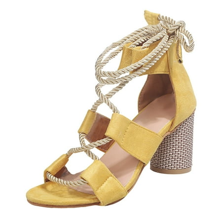 Larisalt Sandals For Women Dressy Summer Womens Lace up Square Toes Flat Sandals with Ankle Strap Summer Criss-Cross Gladiator Shoes Yellow
Larisalt Sandals For Women Dressy Summer Womens Lace up Square Toes Flat Sandals with Ankle Strap Summer Criss-Cross Gladiator Shoes Yellow