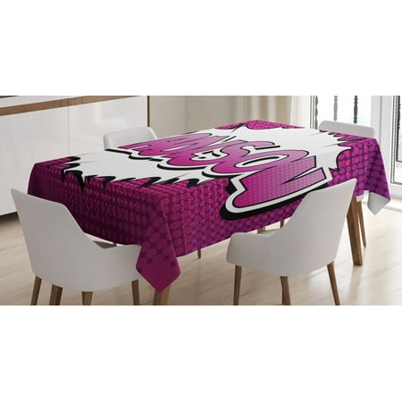Madison Tablecloth Female Name in Feminine Colors for Girls Birthday Celebration Cartoon Rectangular Table Cover for Dining Room Kitchen 60 X 84 Inches Fuchsia Pink and White by Ambesonne
Madison Tablecloth Female Name in Feminine Colors for Girls Birthday Celebration Cartoon Rectangular Table Cover for Dining Room Kitchen 60 X 84 Inches Fuchsia Pink and White by Ambesonne