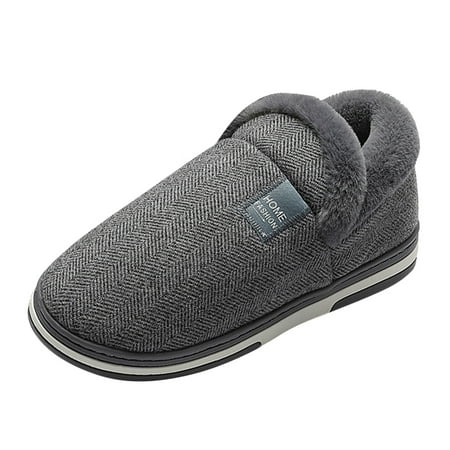 Mens Slippers Couples Men Slip On Furry Plush Flat Home Winter Round Toe Keep Warm Solid Color Slippers Shoes Slippers for Men Cloth Dark Gray 45
Mens Slippers Couples Men Slip On Furry Plush Flat Home Winter Round Toe Keep Warm Solid Color Slippers Shoes Slippers for Men Cloth Dark Gray 45