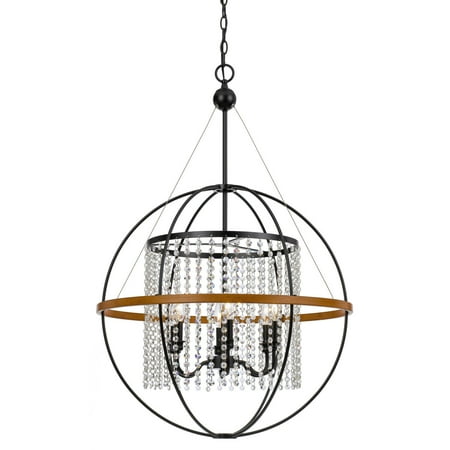 Hanover Emmilene Black Metal Sphere Pendant Light with Crystal Clear Beading | Rustic Hanging Light Fixture for Kitchen Island Dining Room Bar Living Room | Hardwired | 6 Lights
Hanover Emmilene Black Metal Sphere Pendant Light with Crystal Clear Beading | Rustic Hanging Light Fixture for Kitchen Island Dining Room Bar Living Room | Hardwired | 6 Lights