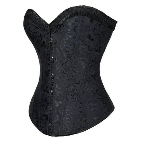 DODOING Vintage Floral Women s Lace Up Boned Sexy Overbust Corset Bustier Plus Size Bodyshaper Top with G-String
DODOING Vintage Floral Women s Lace Up Boned Sexy Overbust Corset Bustier Plus Size Bodyshaper Top with G-String
