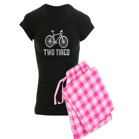 CafePress - Two Tired - Women s Dark Pajamas