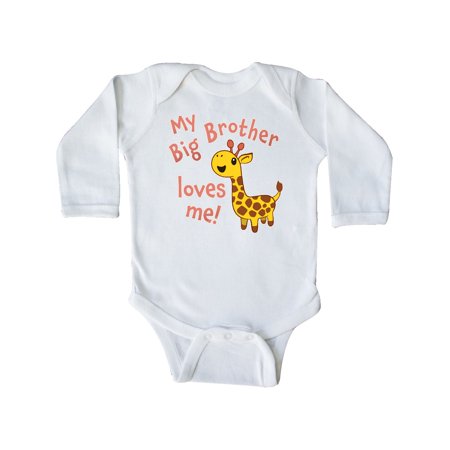 Inktastic My Big Brother Loves me- cute giraffe Gift Baby Boy or Baby Girl Long Sleeve Bodysuit
Inktastic My Big Brother Loves me- cute giraffe Gift Baby Boy or Baby Girl Long Sleeve Bodysuit