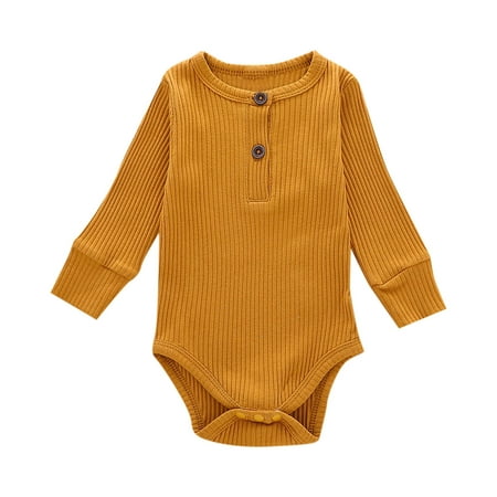 Baby Boys and Girls Summer Long Sleeve Romper Casual Round Neck Long Sleeve Triangle Romper Fashion Solid Cotton Creeper
Baby Boys and Girls Summer Long Sleeve Romper Casual Round Neck Long Sleeve Triangle Romper Fashion Solid Cotton Creeper