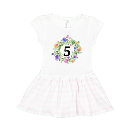 Inktastic 5th Birthday Tulip Flower Wreath Gift Toddler Girl Dress
Inktastic 5th Birthday Tulip Flower Wreath Gift Toddler Girl Dress