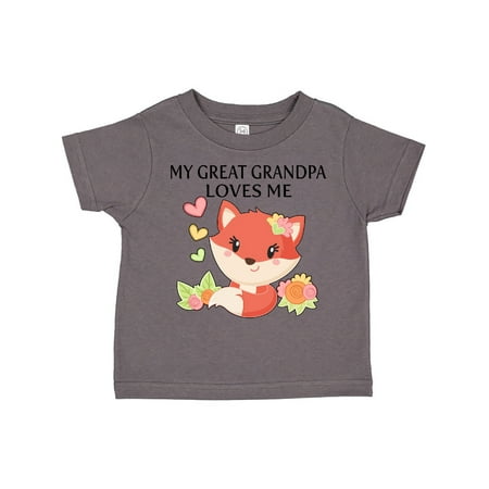 Inktastic My Great Grandpa Loves Me- little fox Gift Toddler Boy or Toddler Girl T-Shirt
Inktastic My Great Grandpa Loves Me- little fox Gift Toddler Boy or Toddler Girl T-Shirt