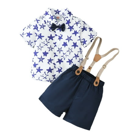 Kucnuzki 3T Toddler Boy Summer Outfits Shorts Sets 4T Short Sleeve Star Prints Gentle Lapel Shirt Tops Suspender Cozy Shorts 2PCS Set Black
Kucnuzki 3T Toddler Boy Summer Outfits Shorts Sets 4T Short Sleeve Star Prints Gentle Lapel Shirt Tops Suspender Cozy Shorts 2PCS Set Black