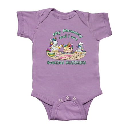 Inktastic My Mommy and I are Baking Buddies Gift Baby Boy or Baby Girl Bodysuit