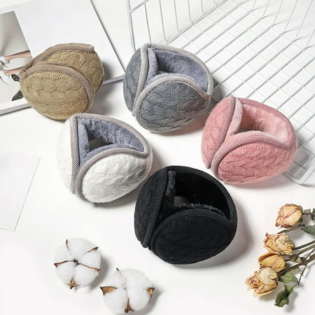 Skys Ear Muff Thick Lightweight Knitted Collapsible Ear Warmer for Outdoor