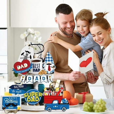 Hot Sale Father s Day Tiered Tray Decoration Set Country Farmhouse Wooden Logo Shirt Briefcase Truck Wooden Tabletop Layer Tray Decoration Items Suitable For Father s Day Family Table
Hot Sale Father s Day Tiered Tray Decoration Set Country Farmhouse Wooden Logo Shirt Briefcase Truck Wooden Tabletop Layer Tray Decoration Items Suitable For Father s Day Family Table