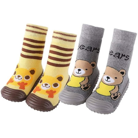 QWZNDZGR 2 Pairs Baby Socks Anti Skid Rubber Soft Sole Infant Slippers Prewalker Shoes
QWZNDZGR 2 Pairs Baby Socks Anti Skid Rubber Soft Sole Infant Slippers Prewalker Shoes