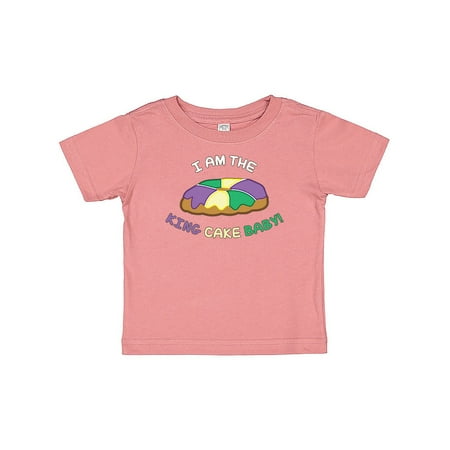 Inktastic I am the king cake baby Gift Baby Boy or Baby Girl T-Shirt