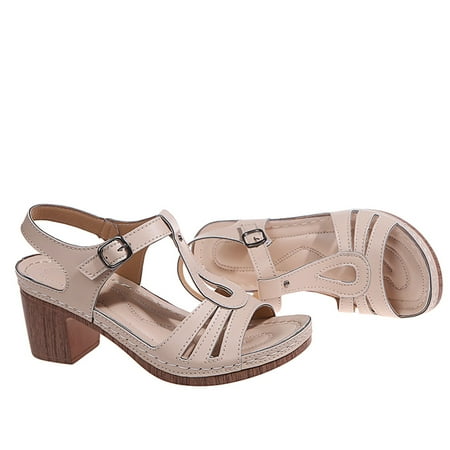 Cathalem Dressy Sandals Women Comfortable Strap Shoes Heels Women Buckle Sandals Beach Toe Breathable Fashion Peep Women s Sandal Beige 8
Cathalem Dressy Sandals Women Comfortable Strap Shoes Heels Women Buckle Sandals Beach Toe Breathable Fashion Peep Women s Sandal Beige 8