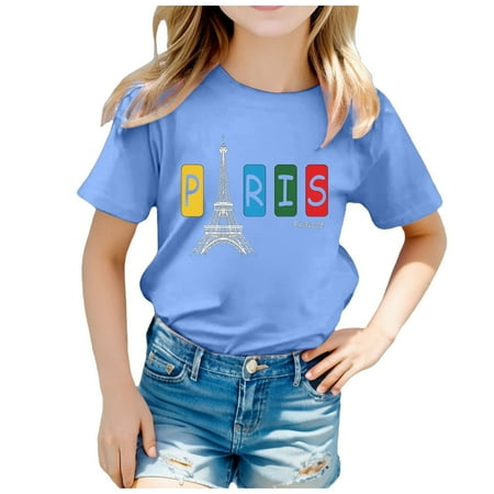 2024 Children France Theme Fashion Print Short Sleeve Round Neck T Shirt Tops Skin-Friendly T Shirts for Boys Baby Girl Clothes
2024 Children France Theme Fashion Print Short Sleeve Round Neck T Shirt Tops Skin-Friendly T Shirts for Boys Baby Girl Clothes