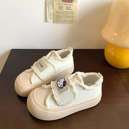 Sanrio Hello Kitty Canvas Shoes Women Spring Summer Breathable Soft Board Shoes Student Cute Sneakers Trend Round Toe Flat Shoes
Sanrio Hello Kitty Canvas Shoes Women Spring Summer Breathable Soft Board Shoes Student Cute Sneakers Trend Round Toe Flat Shoes
