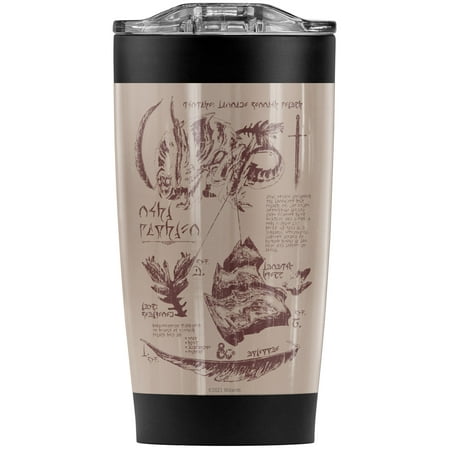 

Dungeons And Dragons/Rush Monster Anatomy Chart Stainless Steel Tumbler 20 oz Coffee Travel Mug/Cup Vacuum Insulated & Double Wall with Leakproof Sliding Lid | Great for Hot Drinks and Cold Beverages