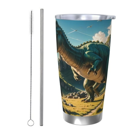 Gaeub Cute Green Dinosaur Blue Sky Print 20-Ounce Stainless Steel Car Cup Tumblers Cups with Lids and Straw Coffee Cups for Adults Kids Home Car Office School Travel Party-Straw Two-piece Set
Gaeub Cute Green Dinosaur Blue Sky Print 20-Ounce Stainless Steel Car Cup Tumblers Cups with Lids and Straw Coffee Cups for Adults Kids Home Car Office School Travel Party-Straw Two-piece Set