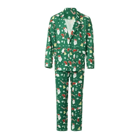 Carolilly Christmas Family Pajamas Set Blazer Sets Cartoon Printing Long Sleeve Coat and Trousers
Carolilly Christmas Family Pajamas Set Blazer Sets Cartoon Printing Long Sleeve Coat and Trousers