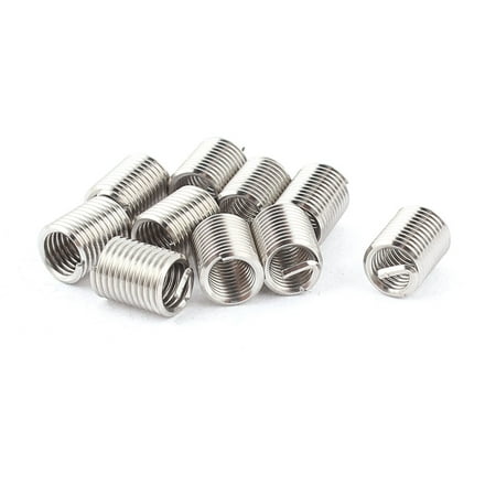 10Pcs 304 Stainless Steel Helicoil Wire Thread Repair Inserts M4 x 0.7mm x 2.5D