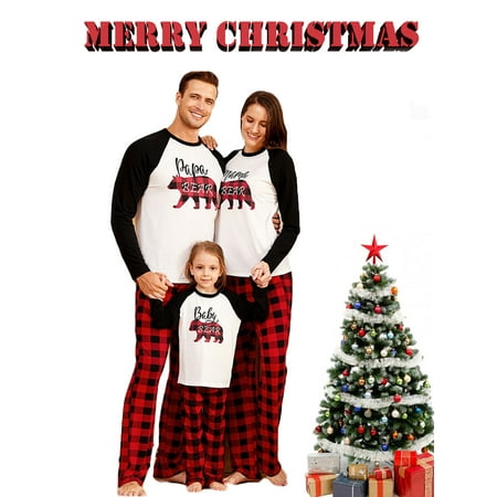 Christmas Family Matching Pajamas Sets Bear Tops + Plaid Pants Xmas Sleepwear Holiday Loungewear Jammies Pjs Outfit
Christmas Family Matching Pajamas Sets Bear Tops + Plaid Pants Xmas Sleepwear Holiday Loungewear Jammies Pjs Outfit