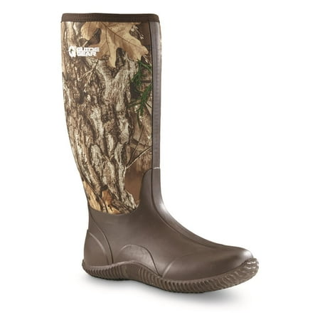 Guide Gear Mens High Camo Bogger Rubber Boots Waterproof Rain Hunting Shoes