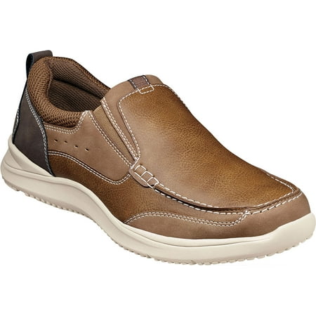 Men s Nunn Bush Conway Moc Toe Slip-On Tan Leather 10 M