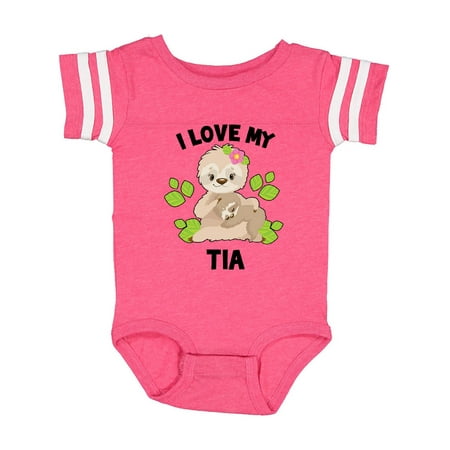 Inktastic Cute Sloth I Love My Tia with Green Leaves Gift Baby Boy or Baby Girl Bodysuit
Inktastic Cute Sloth I Love My Tia with Green Leaves Gift Baby Boy or Baby Girl Bodysuit